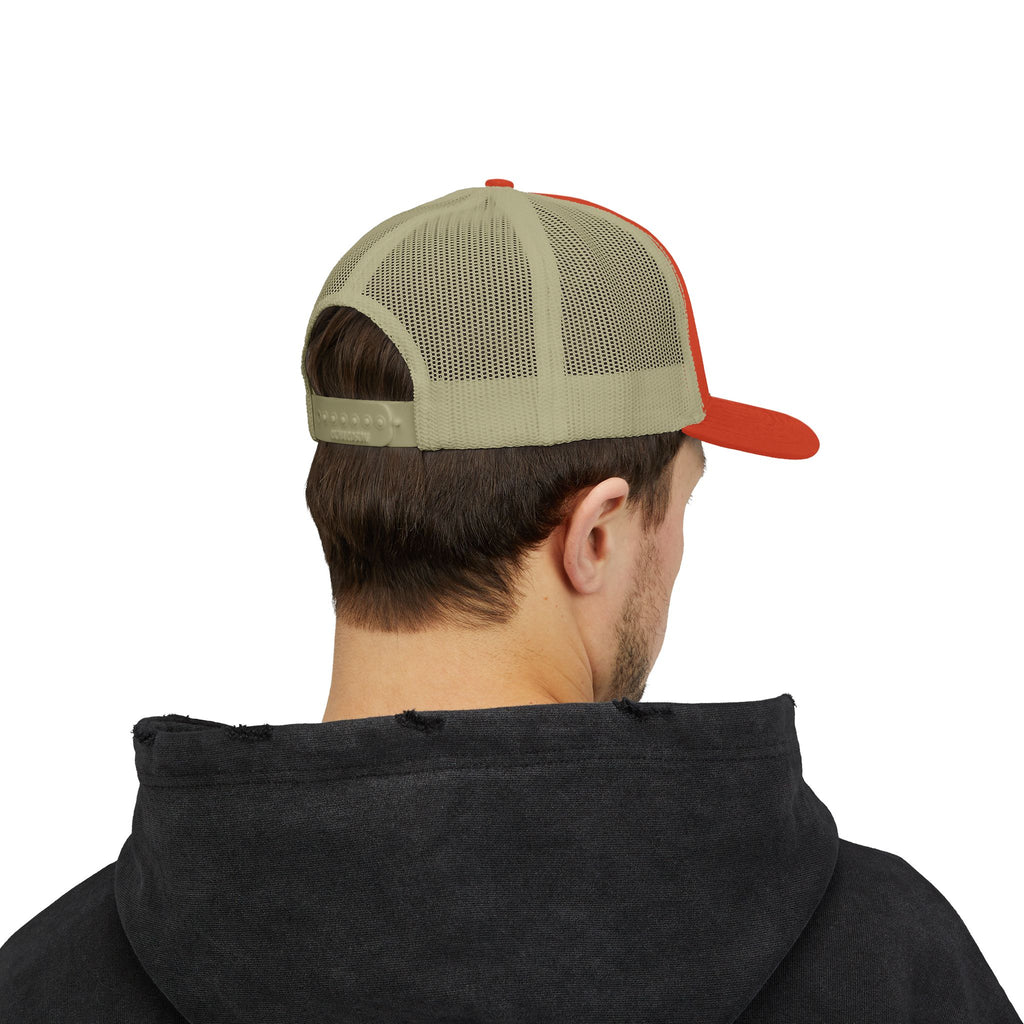 BDDT White Logo Snapback Trucker Cap