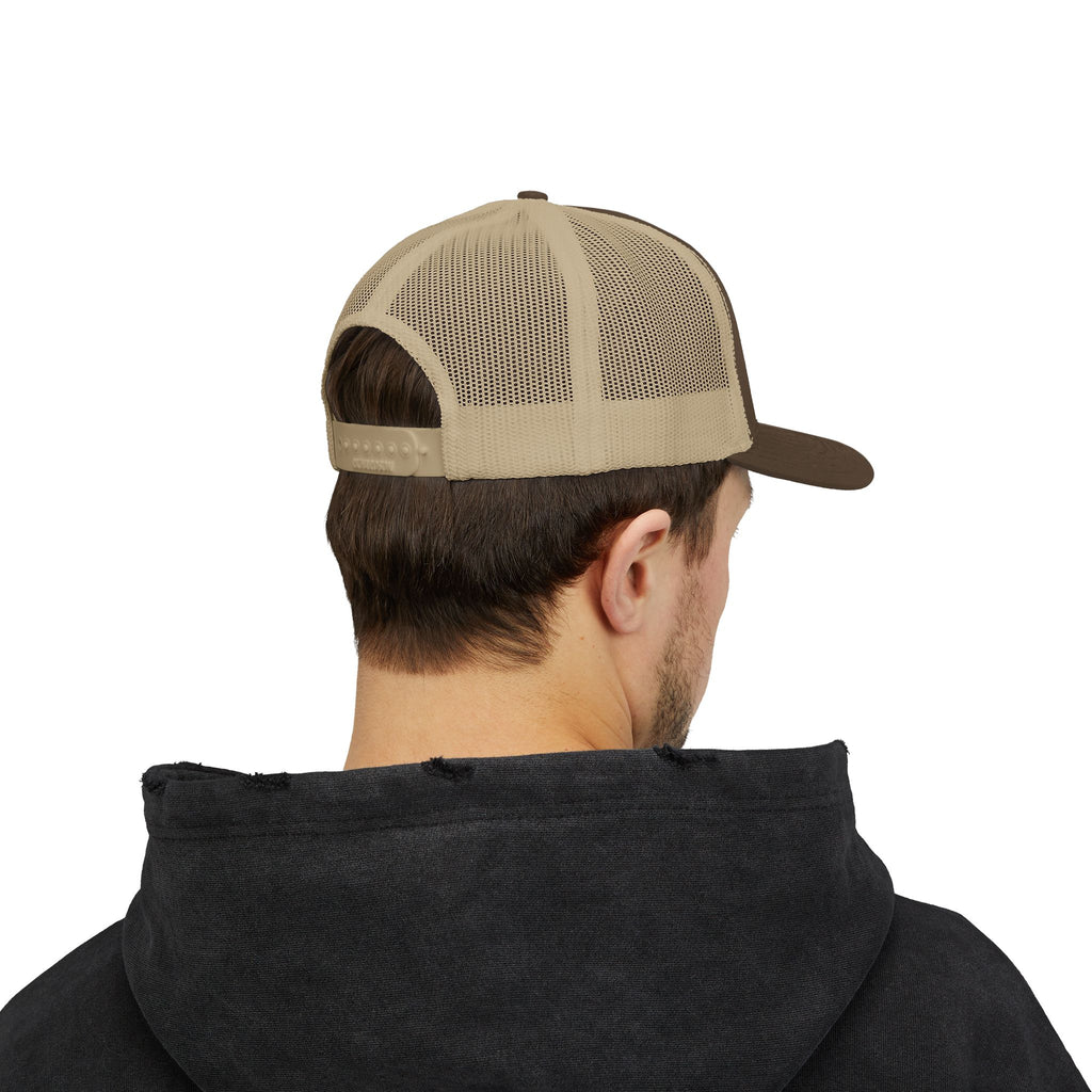 BDDT White Logo Snapback Trucker Cap