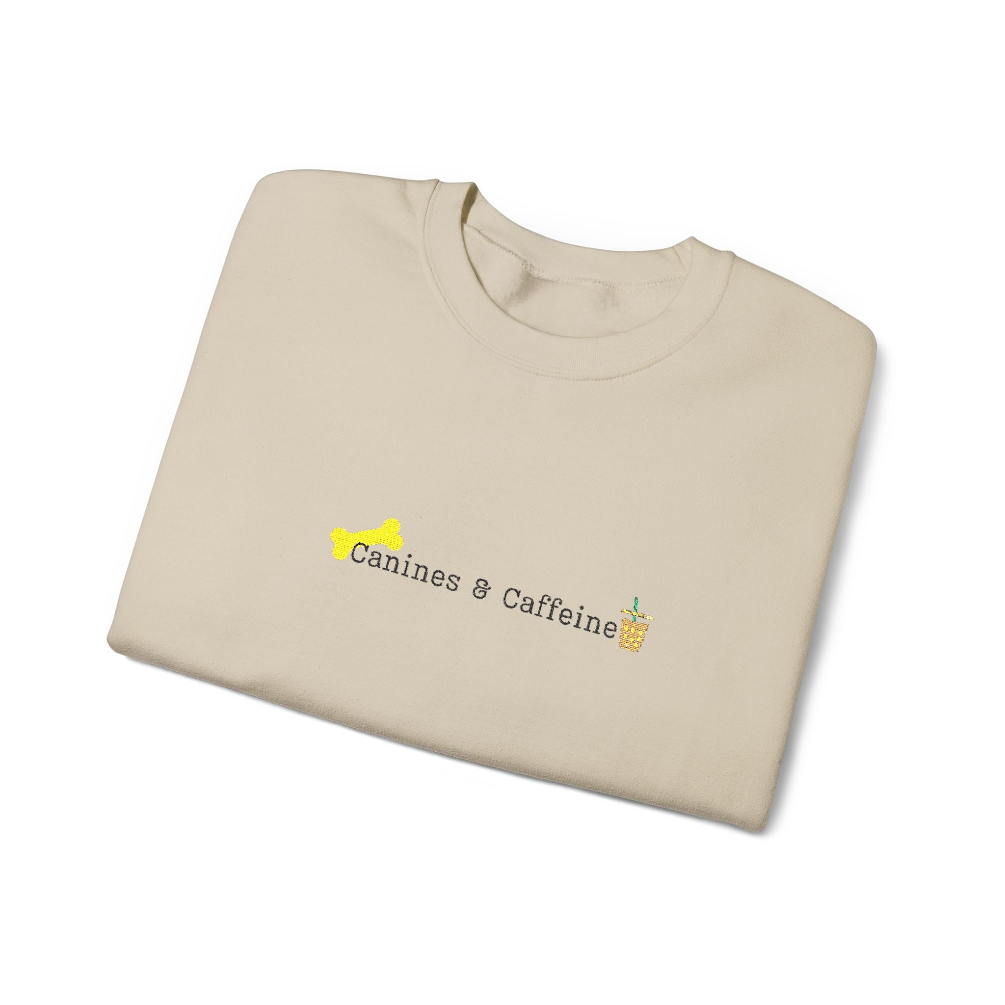 Embroidered Canines & Caffiene