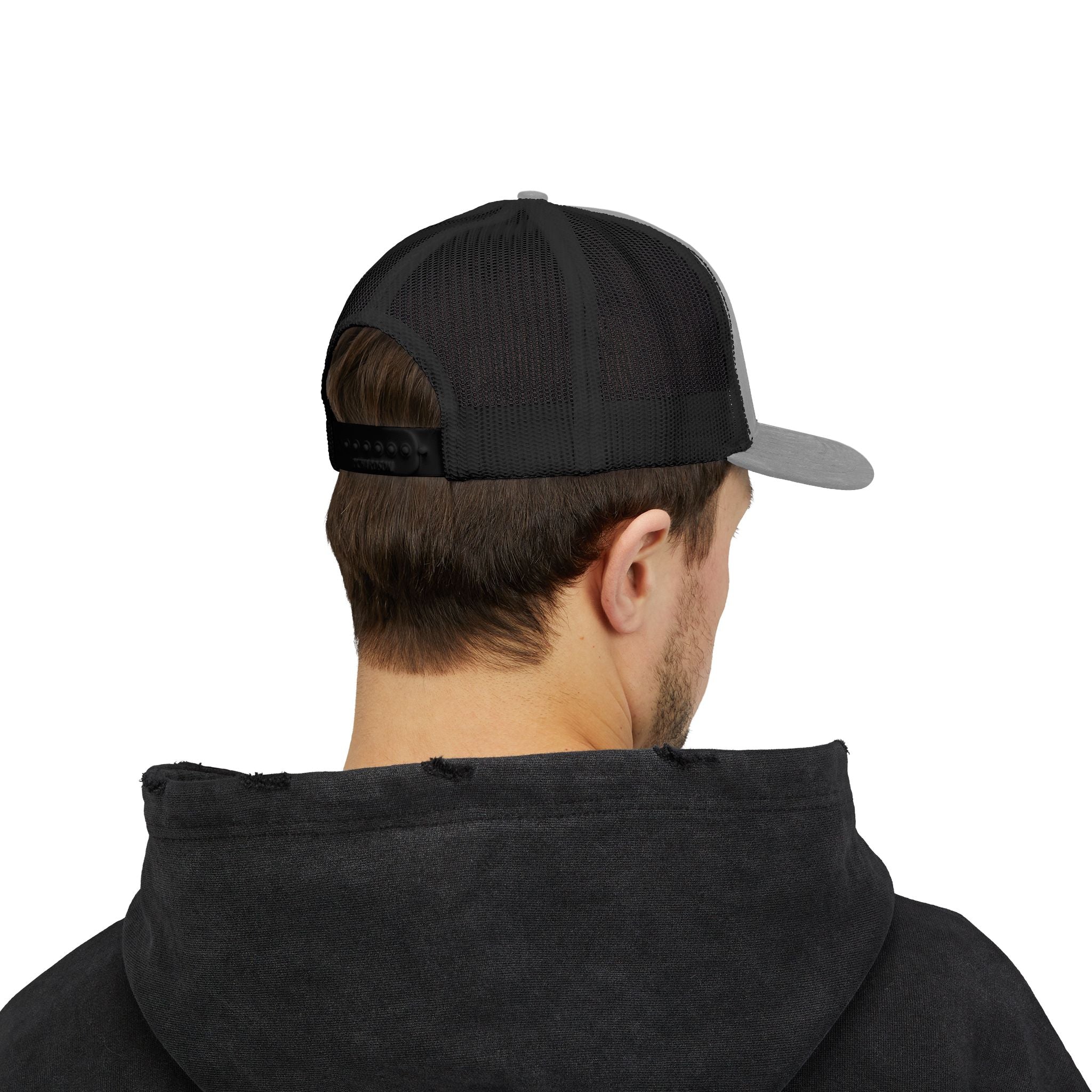 BDDT White Logo Snapback Trucker Cap