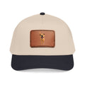 Leather Patch Baseball Cap — Happy Dog Portrait Hat