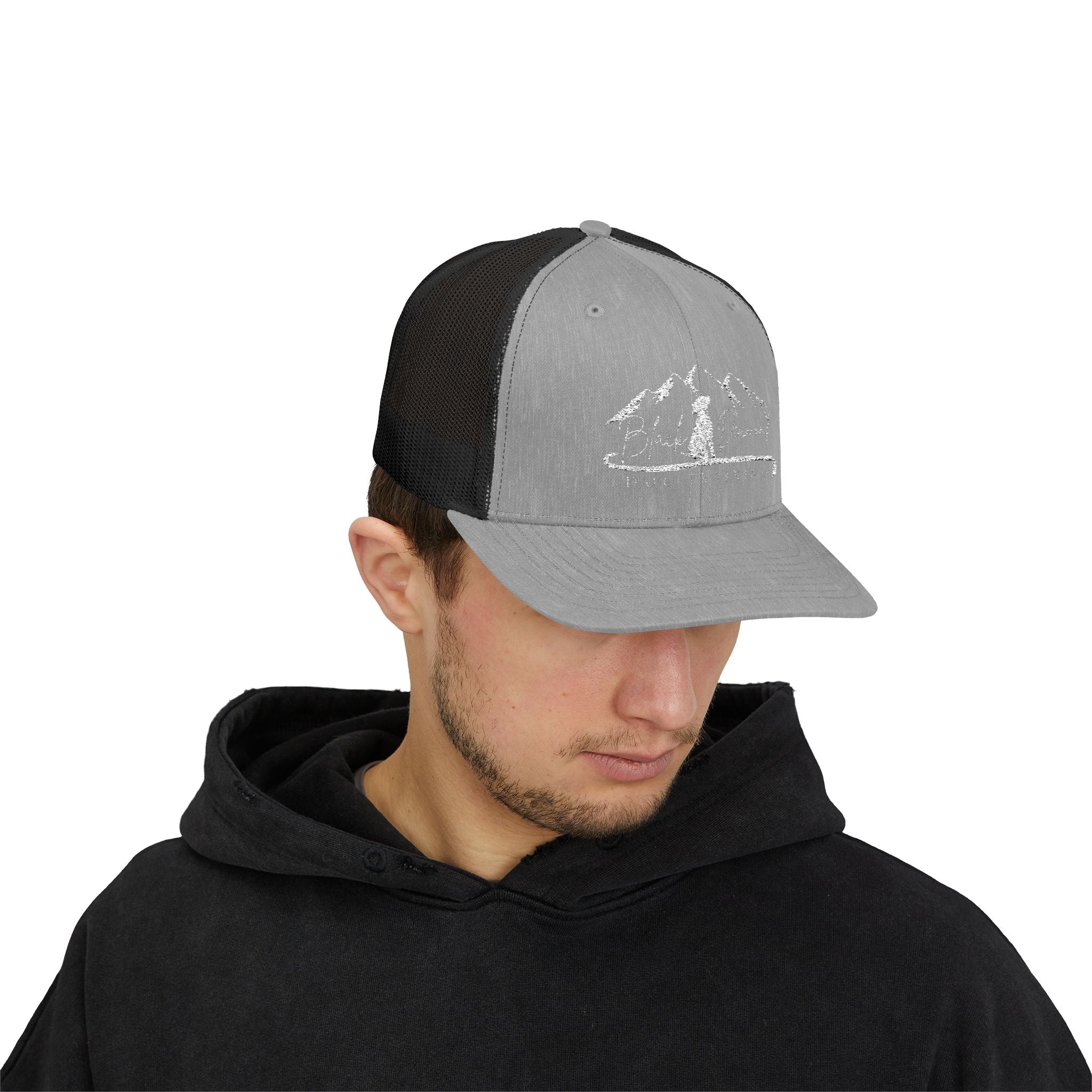 BDDT White Logo Snapback Trucker Cap