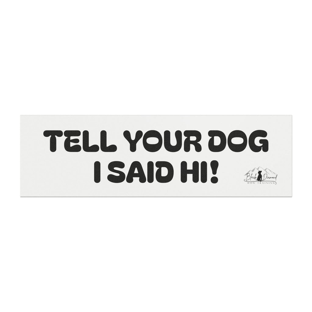 Car Magnet — "Tell Your Dog I Said Hi!"