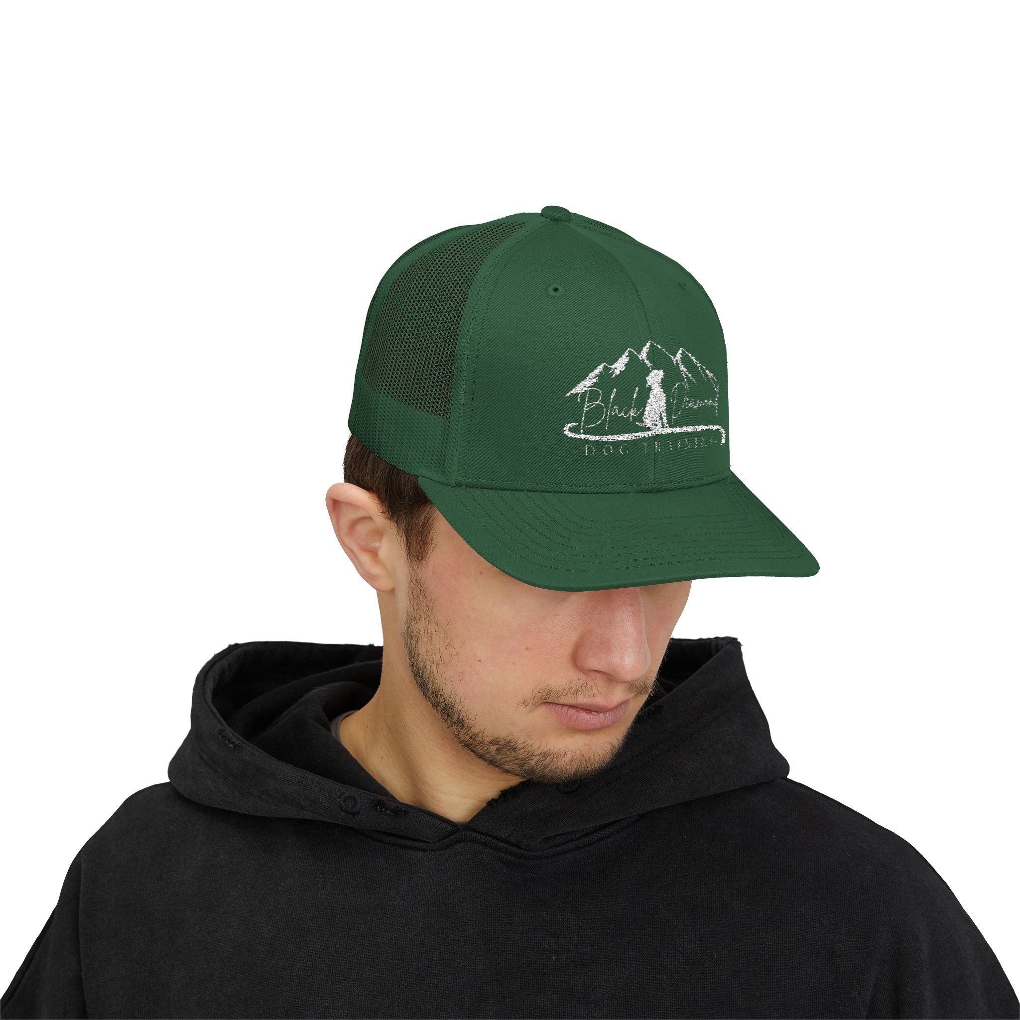 BDDT White Logo Snapback Trucker Cap