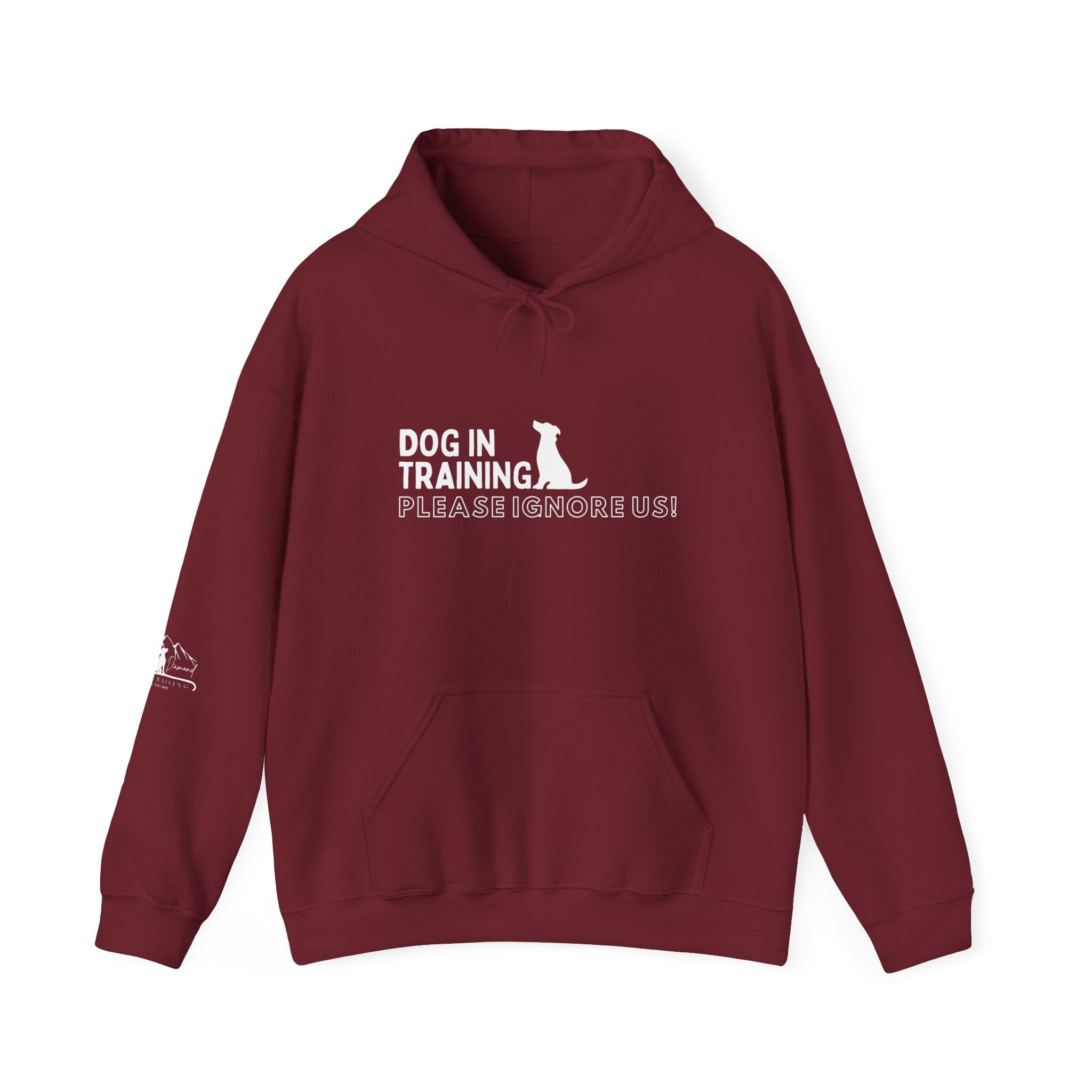 Dog In Training, Not Friendly Hooded Sweatshirt