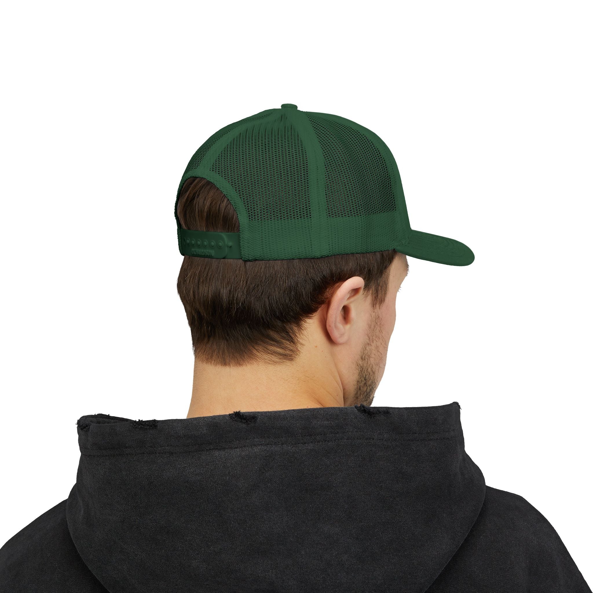BDDT White Logo Snapback Trucker Cap