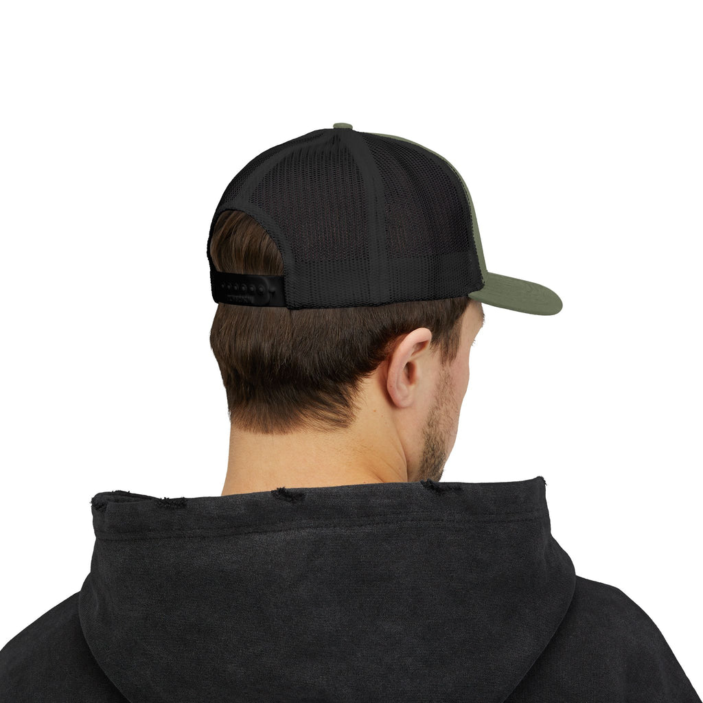 BDDT White Logo Snapback Trucker Cap