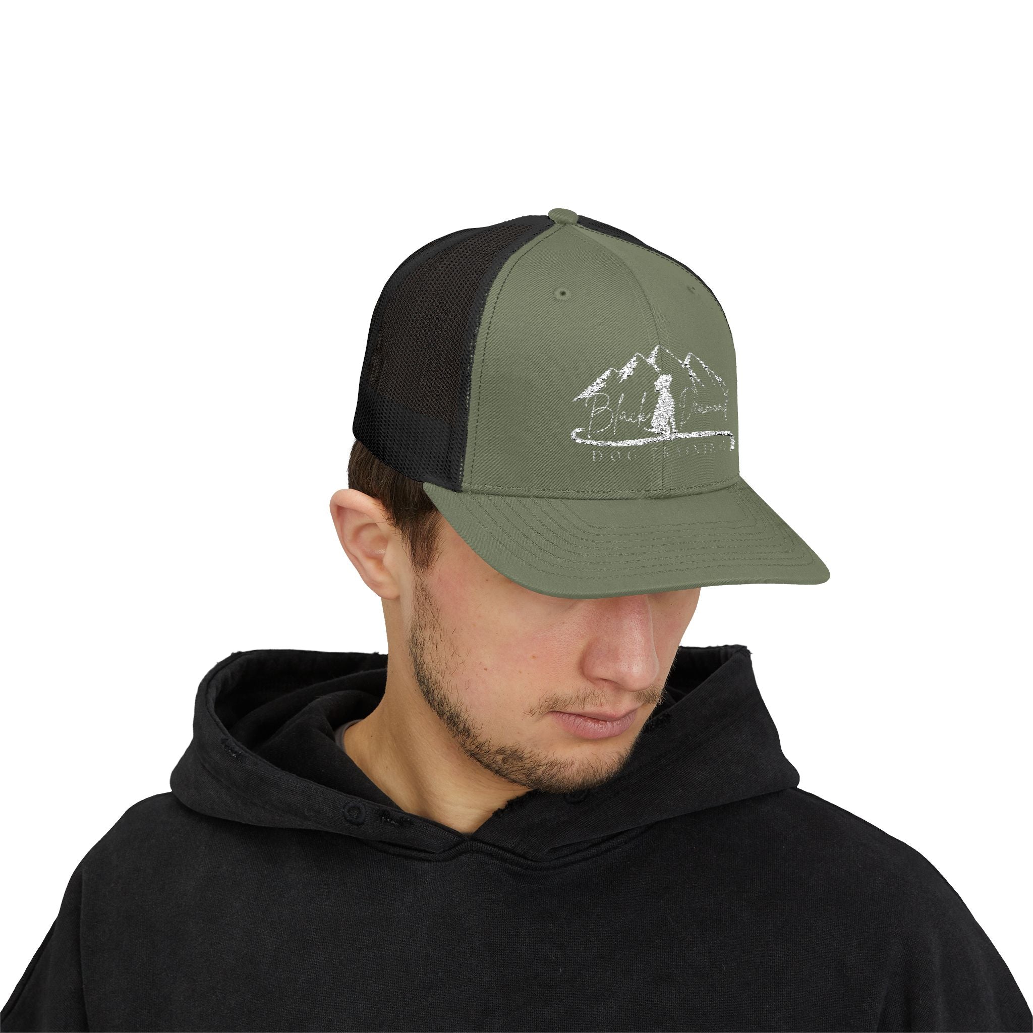 BDDT White Logo Snapback Trucker Cap