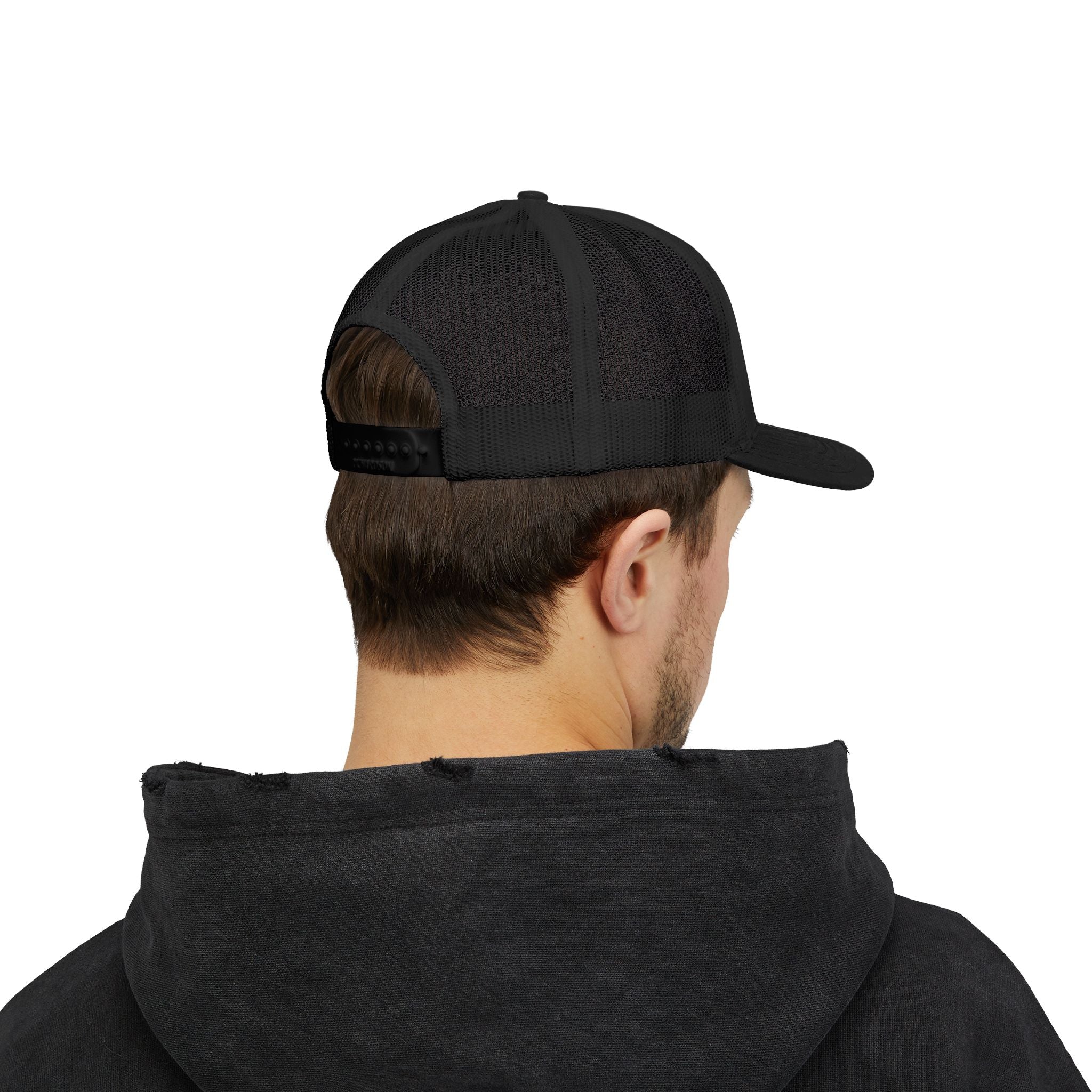 BDDT White Logo Snapback Trucker Cap