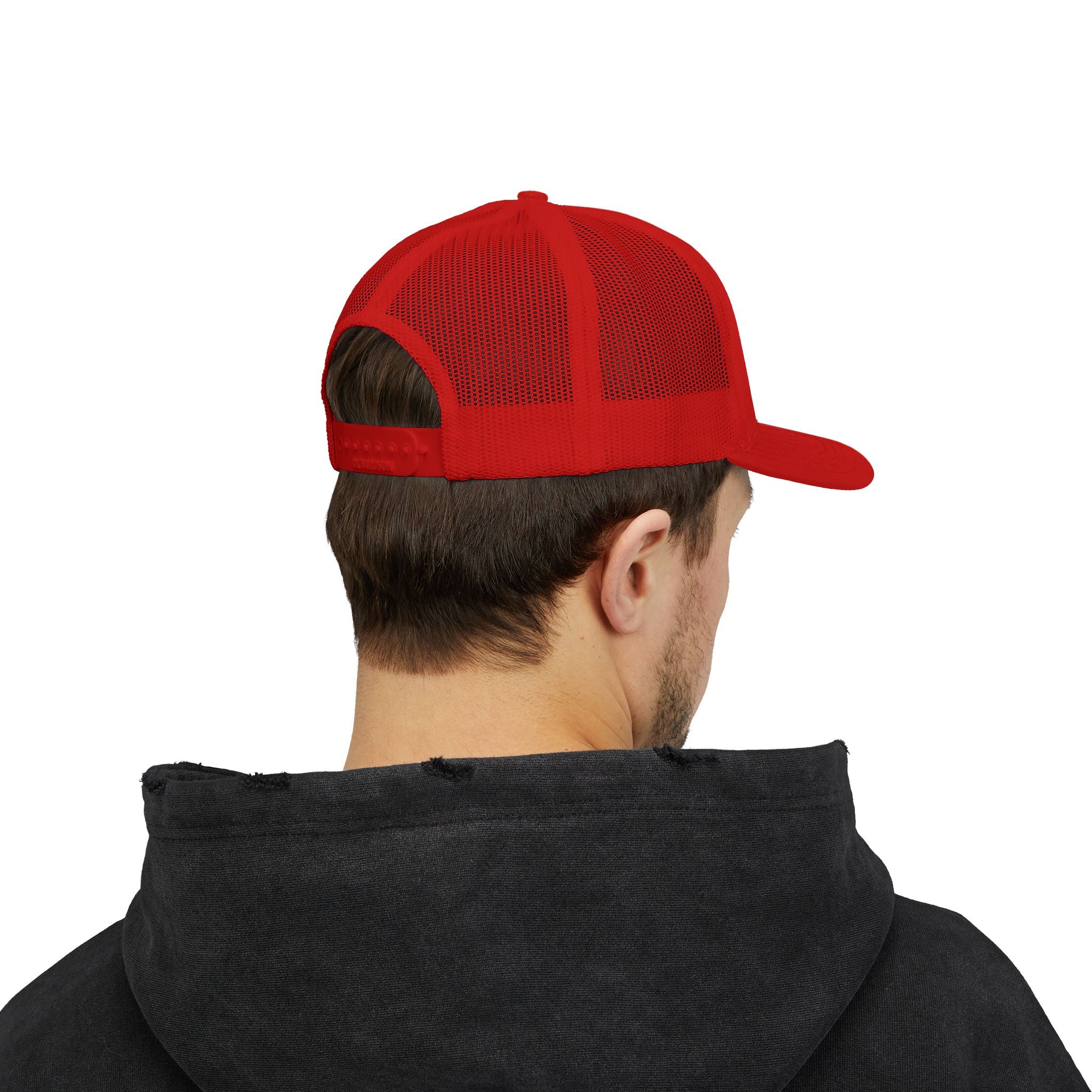 BDDT White Logo Snapback Trucker Cap